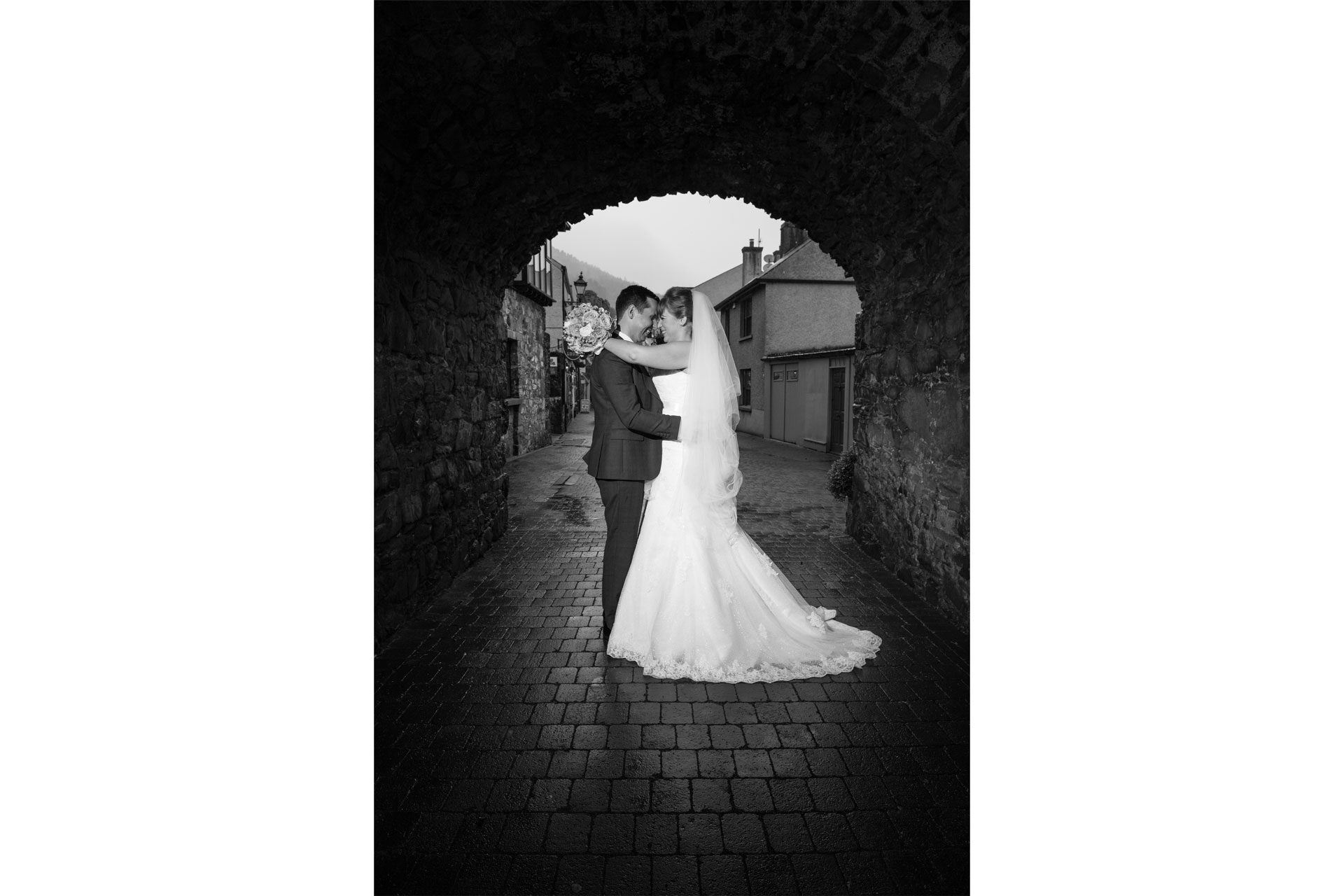 Picture of Ruth and Robert at Carlingford on their wedding day captured by Fermanagh, Tyrone and Northern Ireland Wedding Photographer, Trevor Lucy Photography