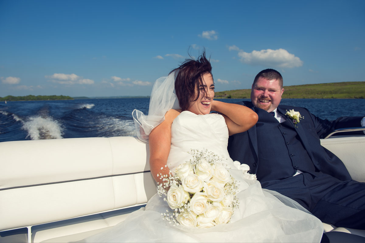 Wedding Photography Boat Lusty Beg Island
